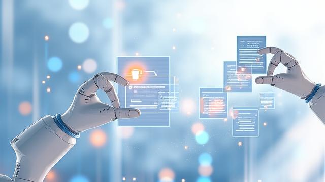 Animation eines digitalen Agenten, der Aufgaben automatisch von einem Posteingang zu erledigt verschiebt